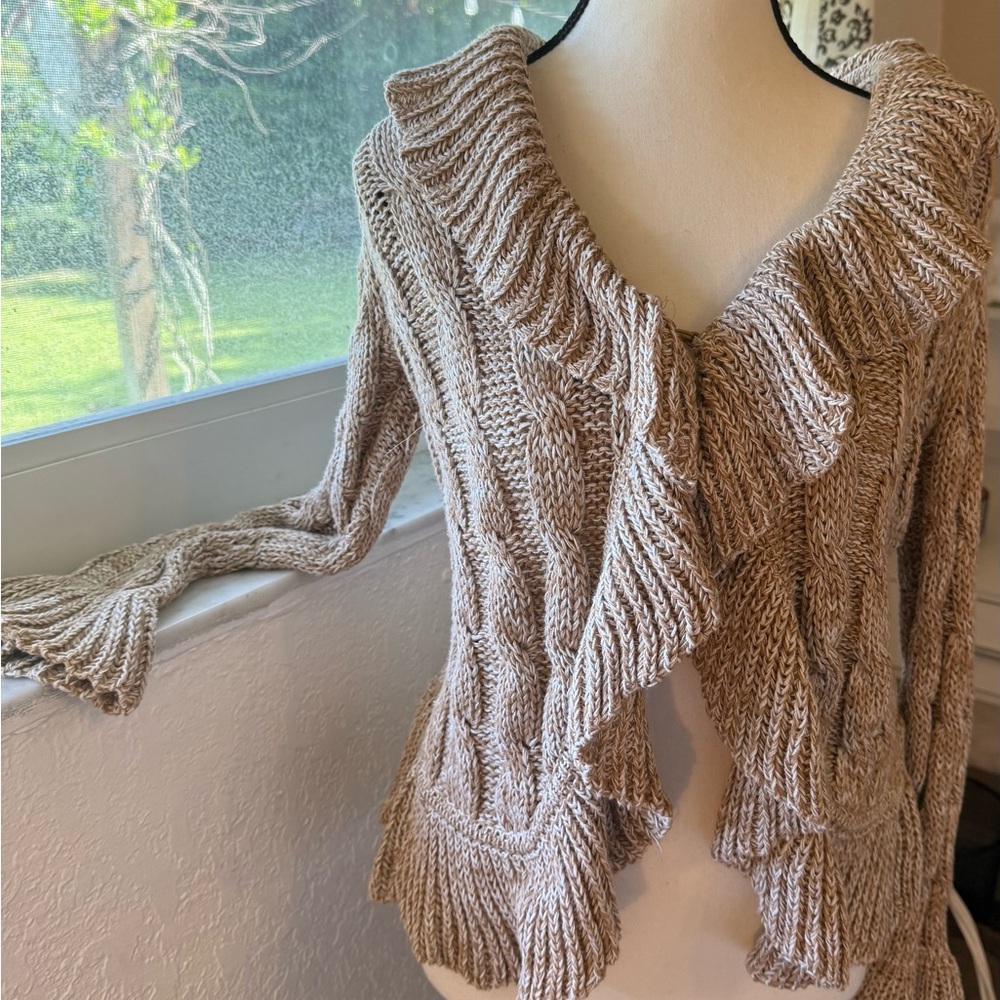 INC International Concepts Tan Knit Sweater